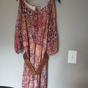Almost famous large mini hippie dress